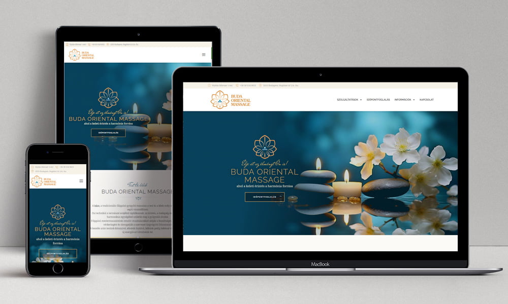 Buda Oriental Massage weboldala